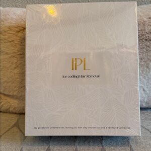 IPL Ice Cooling Hair Removal Device - Gold and White